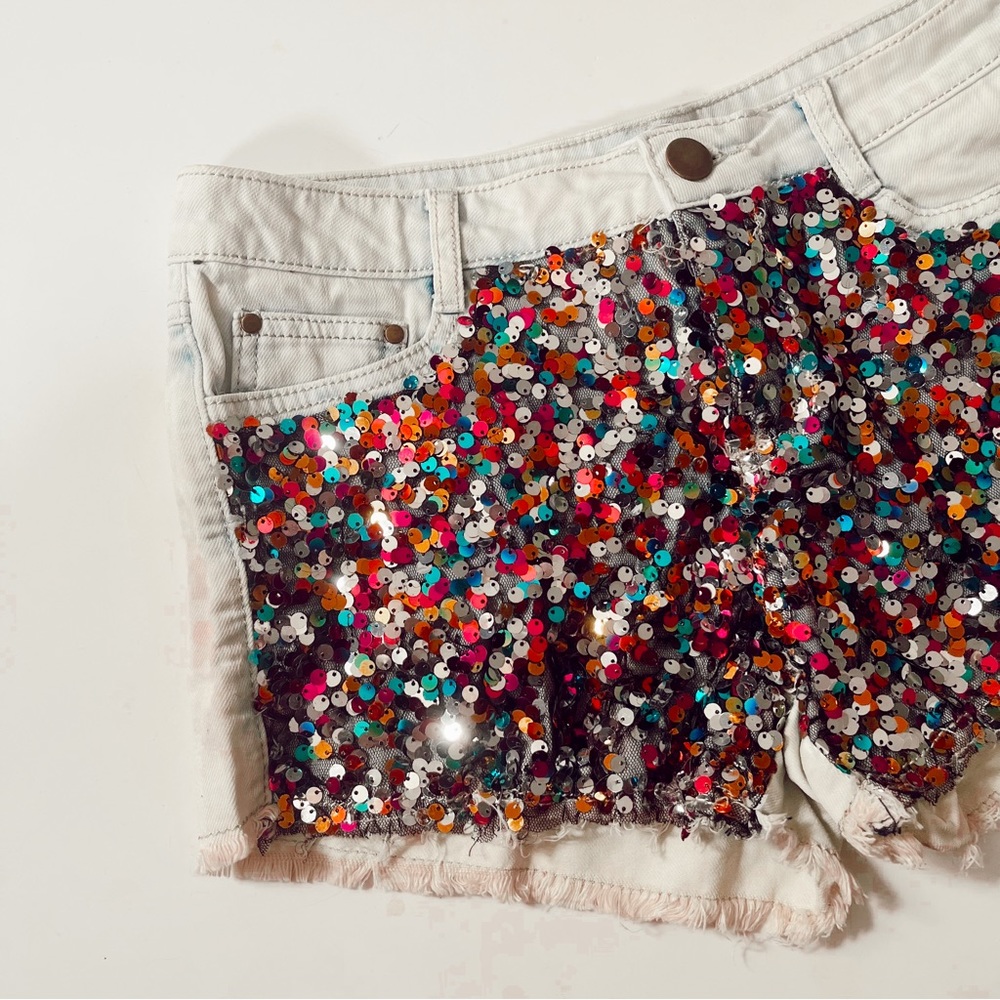sequin dance costume shorts